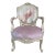 New Neoclassic Lovely Color Louis XVI Style Arm Chair With Simple Design For Sale