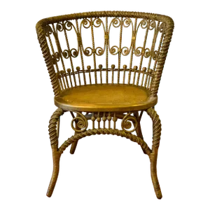 Antique Heywood-Wakefield Rattan Chair
