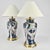 1980s Tassel Decorated set of Chinese Porcelain Table Lamps For Sale - Image 4 of 9
