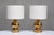 Gold Gold Glazed Ceramic Table Lamps by Aldo Londi for Bitossi for Luxus Vittsjö, 1970s, Set of 2 For Sale - Image 8 of 13