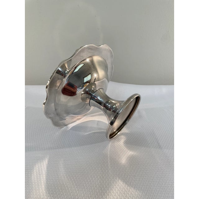 Late 20th Century Vintage Poole Silverplate Pedestal Candy Dish For Sale - Image 5 of 9