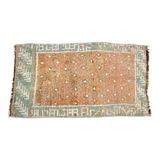 Turkish Hand Knotted Boho Rug For Sale