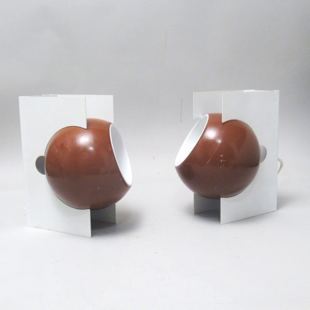 Metal Italian Wall Sconces, 1960s, Set of 2 For Sale - Image 7 of 9