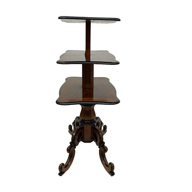 Extendable Walnut Side Table, 1850s For Sale - Image 5 of 9
