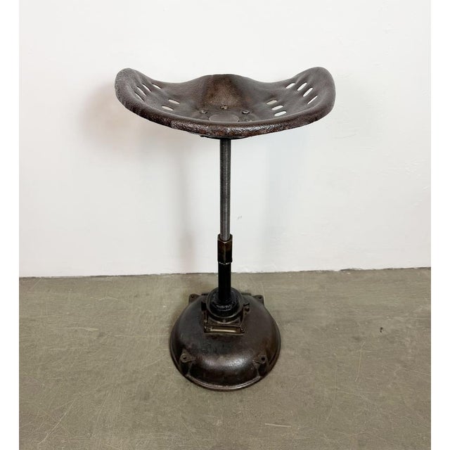 Vintage Industrial Swivel Chair, 1950s For Sale - Image 13 of 18