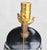 Ceramic Vintage Ceramic Zebra Striped Black White Regency Table Lamps- A Pair For Sale - Image 7 of 8