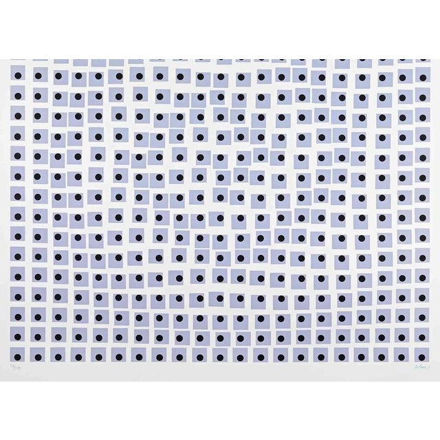 Rare Complete Suite of 6 silkscreens realized by Garcia Rossi, Julio Le Parc, François Morellet, Francisco Sobrino, Joel...