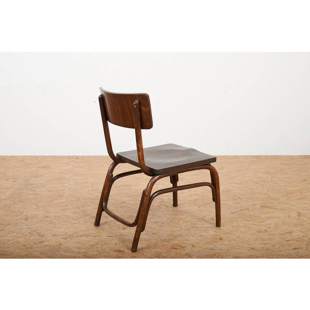 Brown Bentwood B403 Chair by Ferdinand Kramer for Thonet, 1927 For Sale - Image 8 of 12