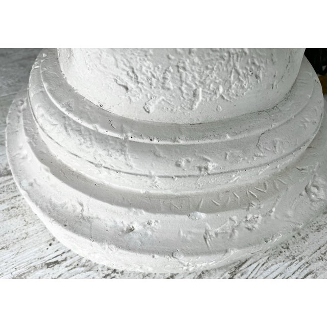 Vintage Plaster Swirl Floor Lamp Ala Michael Taylor For Sale In Tampa - Image 6 of 8