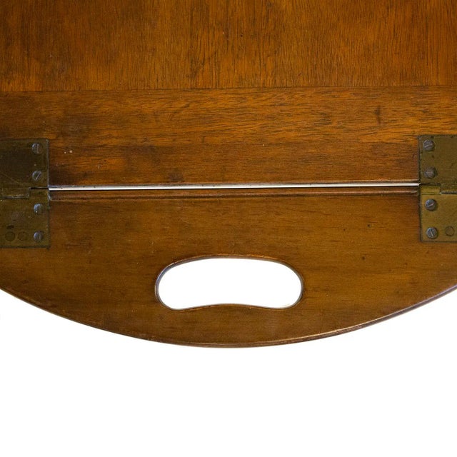Antique English Butlers Table With Brass Screws For Sale In New York - Image 6 of 9