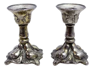 Rococo Candleholders, Set of 2