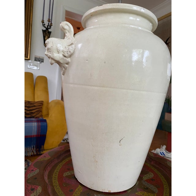 This is a great, large piece from France. At some point it was turned into a lamp. At this point it can go back to an urn...