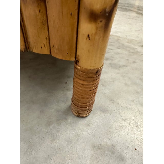 1980s Tortoise Bamboo Nightstand For Sale - Image 12 of 13