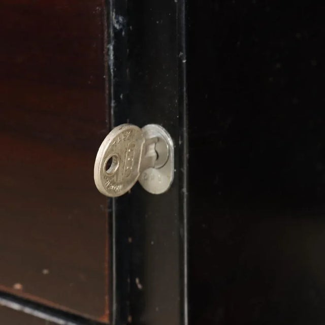 Vintage Writing Desk in Exotic Wood & Aluminium, Italy, 1970s For Sale - Image 6 of 11