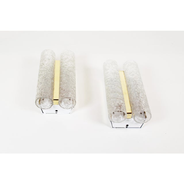 Wall Lamps in Brass and Glass from Doria Leuchten, 1970s, Set of 2 For Sale - Image 3 of 7