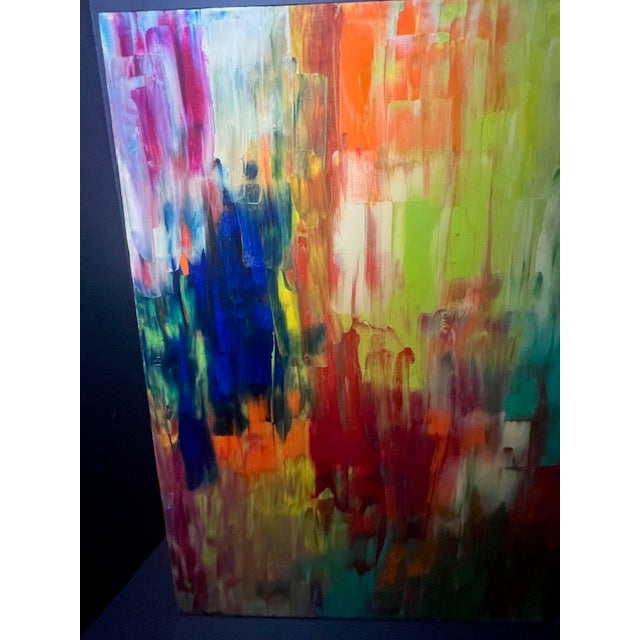 Abstract Robert Cornman Original Colorful Abstract Painting, Untitled For Sale - Image 3 of 13