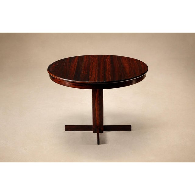 Brazilian Modern Rosewood Round Dining Table by Celina Decorações, 1960s For Sale - Image 10 of 16