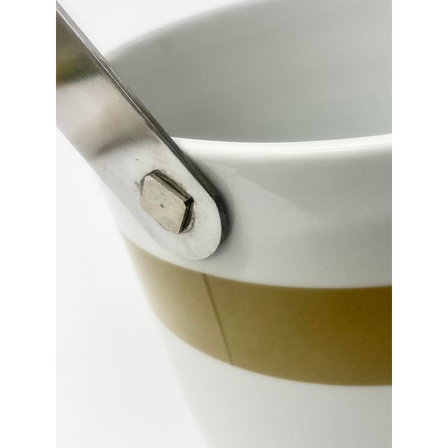 White 1980s White Ceramic Ice Bucket by Bob Van Allen for Mikasa For Sale - Image 8 of 8