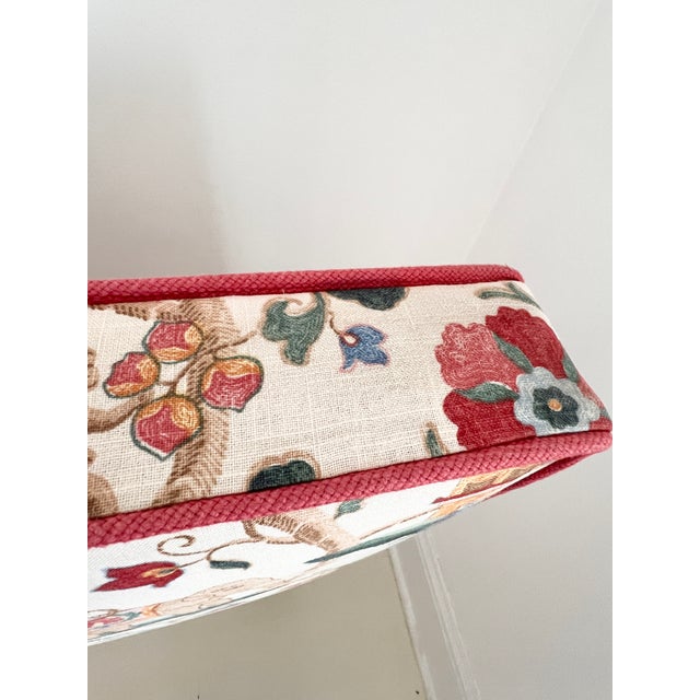 1990s Upholstered Headboard in P. Kaufmann Uzbek Jewel Fabric – Elephant Chinoiserie Print by Calico Corners For Sale - Image 9 of 15