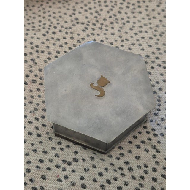Swedish Pewter Box from CG Hallberg, 1929 For Sale - Image 11 of 12