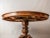 Antique Round Extendable Hunting Table with Carvings For Sale - Image 6 of 8