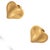 Early 21st Century Golden Heartbeat Stud Earrings, A Pair For Sale - Image 5 of 7