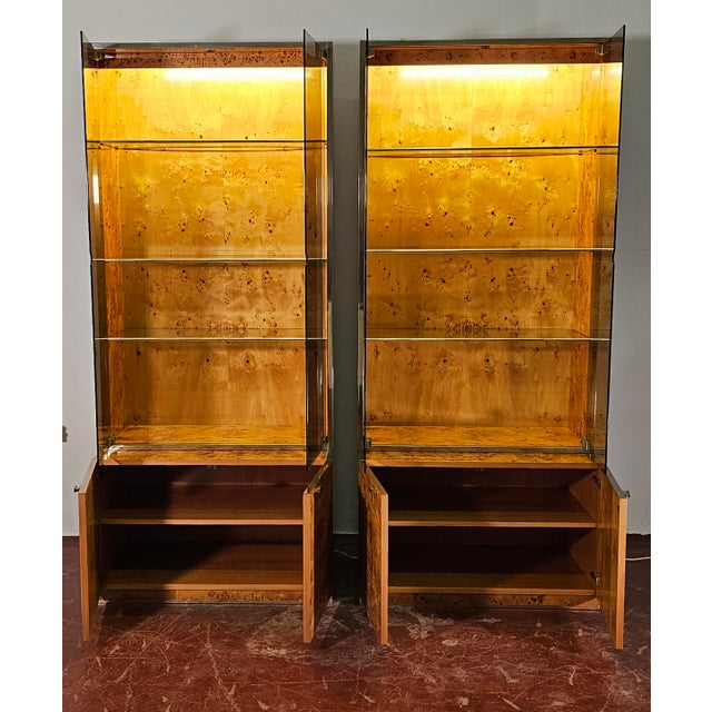 Light Yellow Briar Showcases by Gianluigi Gorgoni, Set of 2 For Sale - Image 8 of 18