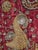 Burgundy 19th Century Silver and Gold Indian Embroidery Tapestry With Two Elephants For Sale - Image 8 of 13