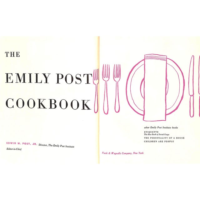 Traditional "The Emily Post Cookbook" 1951 Post, Emily For Sale - Image 3 of 11