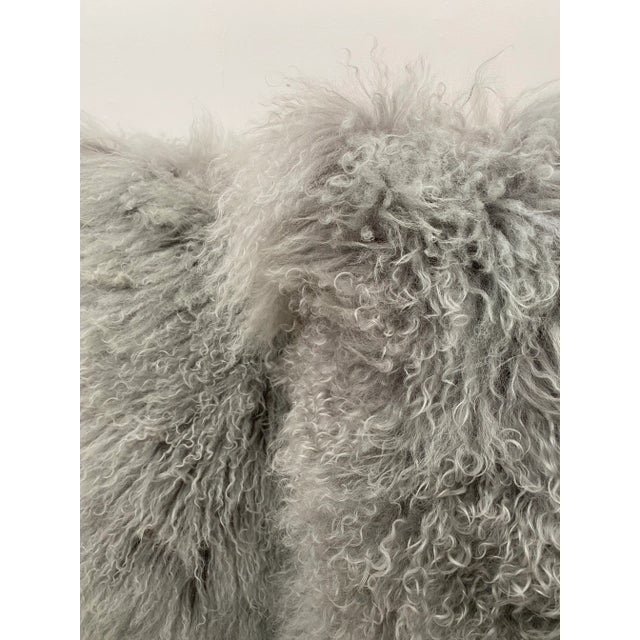 2020s Mongolian Lamb Fur Pillow Covers - a Pair For Sale - Image 5 of 11