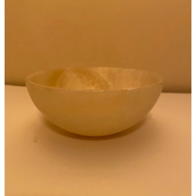 Vintage Egyptian alabaster bowl