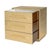 Modern Francois 28 in. W Rectangular Wood and Leather 3 Drawer Accent Chest, Antique Gold For Sale - Image 3 of 8