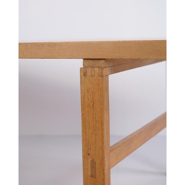 Wood Danish Rectangular Oak Coffee Table, 1970s For Sale - Image 7 of 10