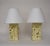 Contemporary Yellow Sliced Lamps - a Pair For Sale - Image 3 of 3