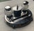 1910s English Neoclassical Silverplate Inkwell & Inkstand ,c.1900 For Sale - Image 5 of 16