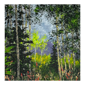 "View Through the Trees" Contemporary Original Impressionist Style Landscape Painting by Deb Bossert