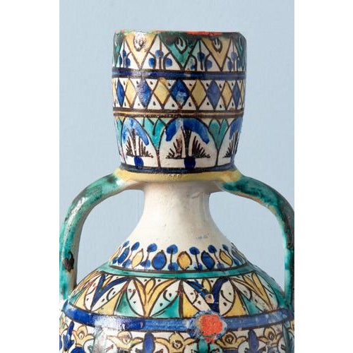 Moroccan Ceramic Fez Berrada Ewer, Early 20th Century For Sale - Image 6 of 10