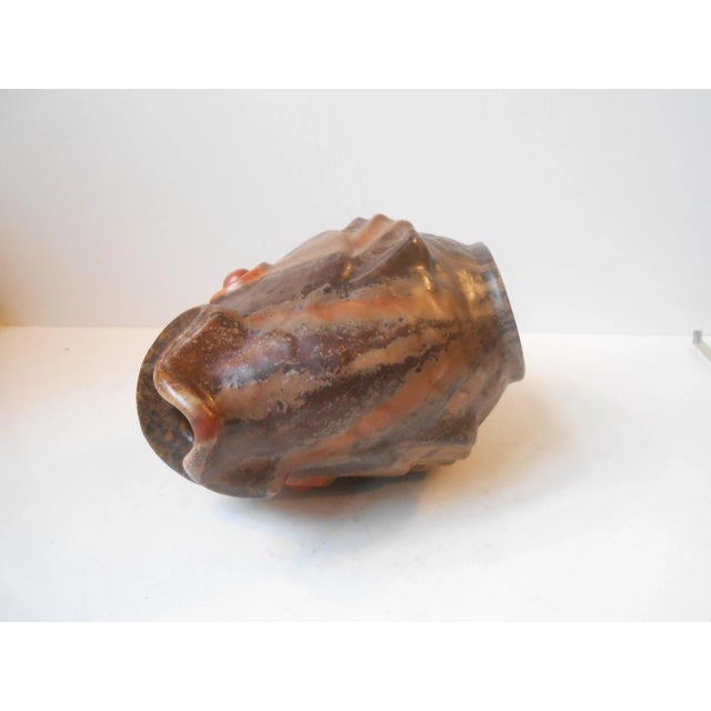 1940s Danish Stoneware Fish Jug in Earthy Glazes by Michael Andersen, 1940s For Sale - Image 5 of 9