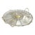 Vintage Glass Lazy Susan Serving Tray With Gold-Tone Divided Insert For Sale