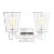 Chapman & Myers by Visual Comfort Studio Alessa 2-Light Bath Vanity Sconce in Polished Nickel For Sale - Image 10 of 10