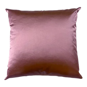 American Pink Silk Contemporary Square Pillow by Arlene Angard