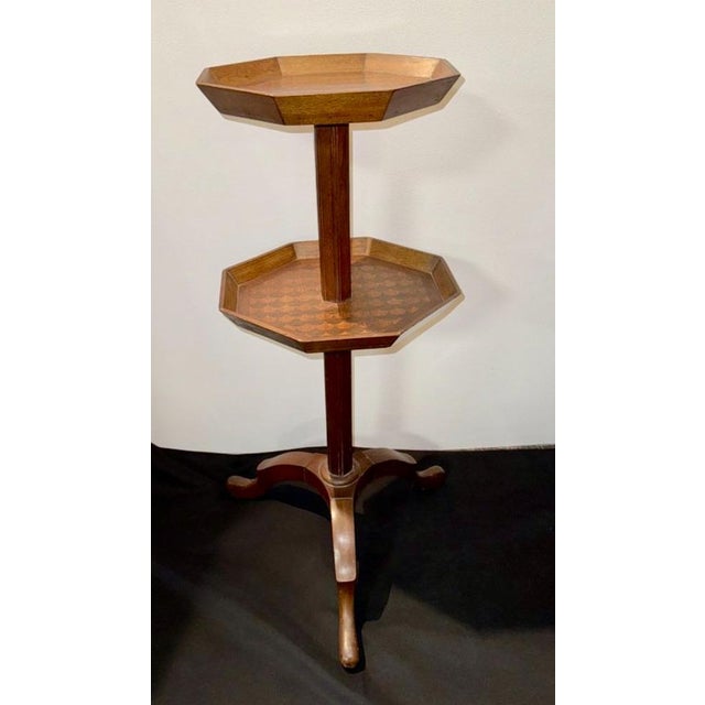 Brown Antique Directoire Side Table, 1795 For Sale - Image 8 of 9