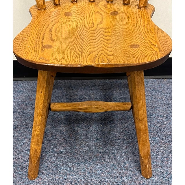 Hunt Country Rustic Windsor Side Chairs - A Pair For Sale In New York - Image 6 of 12