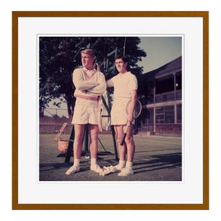 Oz Tennis Stars 1956 by Slim Aarons Framed C Print For Sale