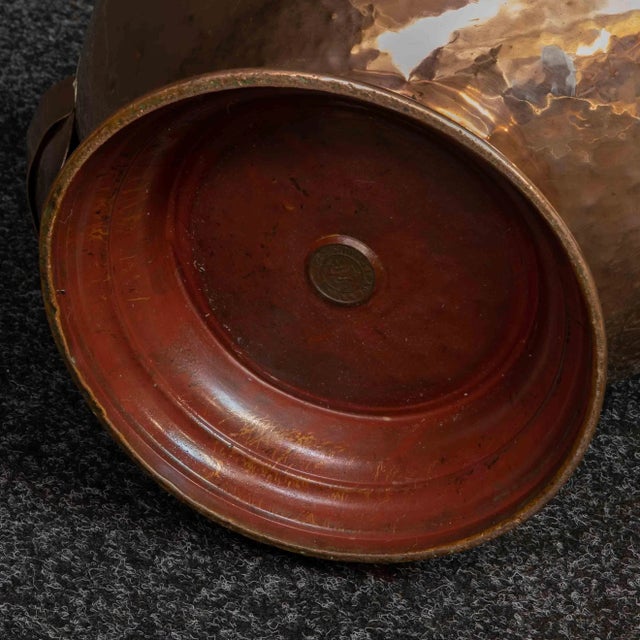 Antique Victorian Copper Helmet Coal Bucket For Sale - Image 10 of 15