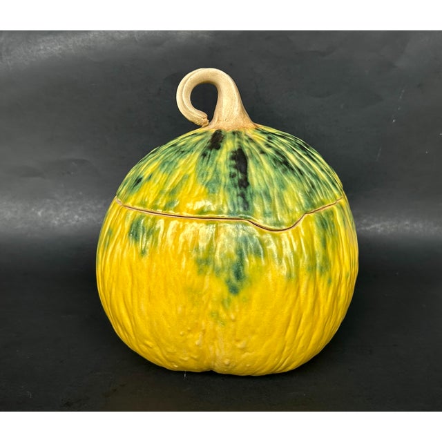 Patricia Garrett Studio Art Pottery Pumpkin Gourd Tureen For Sale - Image 13 of 13