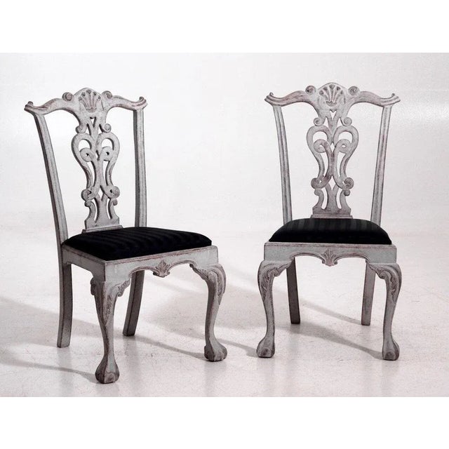 Large Vintage Chairs, Set of 8 For Sale - Image 4 of 14