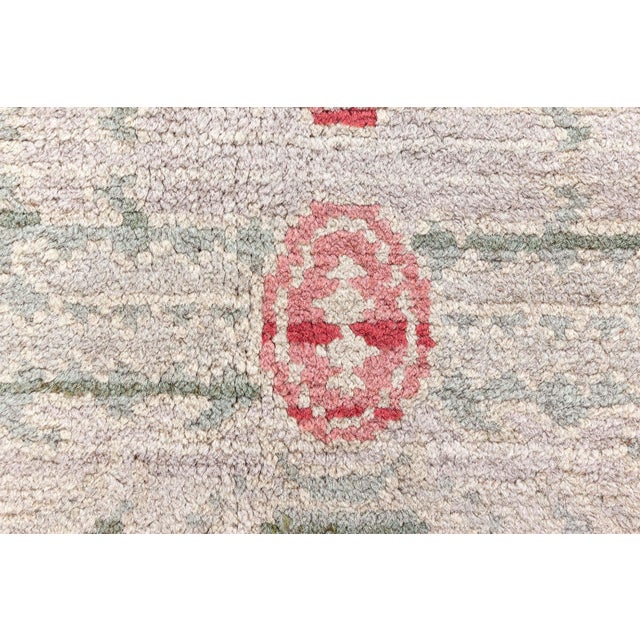 Mid 20th Century Doris Leslie Blau Mid-20th century Spanish Floral Handmade Wool Rug For Sale - Image 5 of 8
