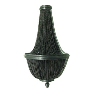 Restoration Hardware French Empire Chainmail Wall Sconce For Sale