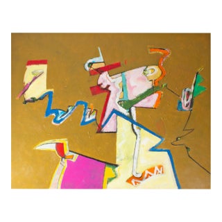 2012 Abstract Acrylic on Paper Painting by James L. Bruch For Sale